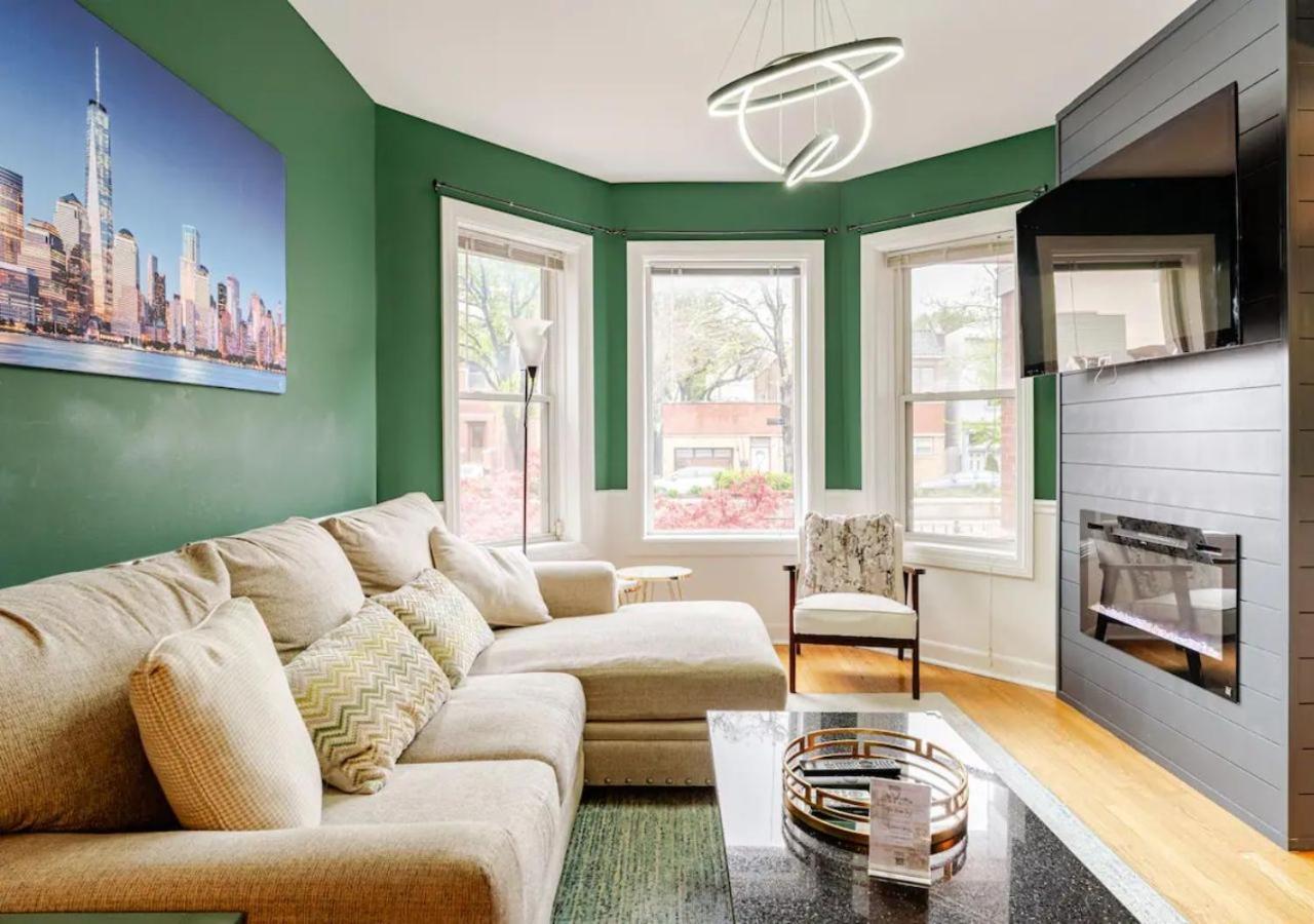 2 Bed Apt W/ Office, Free Parking, Near Wrigley Chicago Kültér fotó